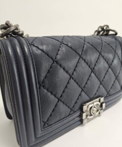 Chanel Medium Navy Boy 23