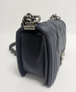 Chanel Medium Navy Boy 24