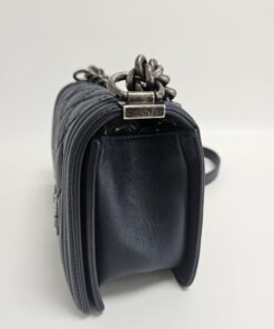 Chanel Medium Navy Boy 28