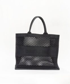 Dior Mesh Black Large Book Tote Bag