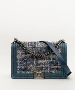 Chanel Boy Medium Denim Tweed Bag