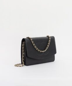 Alternative view of Vintage Chanel WOC Black Cavier Leather