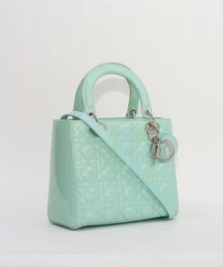 Alternative view of Lady Dior Medium Leather Green Bag