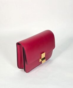 Alternative view of Celine Classic Box Medium Red Leather Shoulder Bag