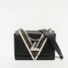 Louis Vuitton Noir Monogram Twist Studded Bag