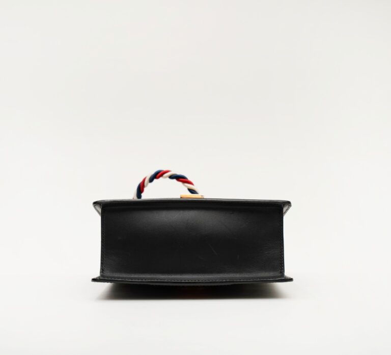 Gucci Black Sylvie Mini Top Handle Bag - Image 4