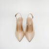 Chanel Slingback Pumps Beige Leather