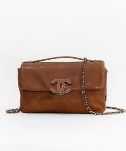 Chanel Medium Brown Hampton Crossbody Bag