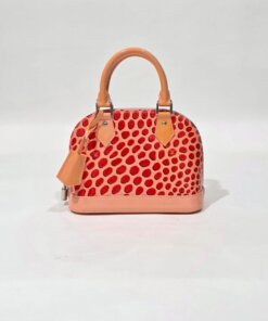 Louis Vuitton Vernis Jungle Dots Alma BB Sugar Pink Patent Leather