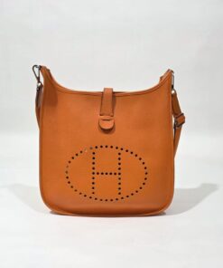 Hermes Evelyne Orange Clemence Leather (GM)