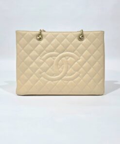 Chanel Grand Shopping Tote Beige Bag