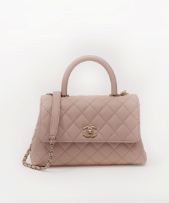 Chanel Coco Handle Small Caviar Light Pink Leather Bag