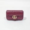 Gucci Super Mini GG Marmont Burgundy