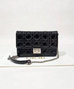 Alternative view of Miss Dior Black Cannage Patent Leather