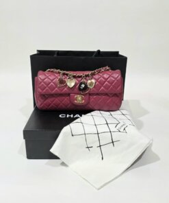 Alternative view of Chanel Charm Valentine Pink Quilted Leather Bag