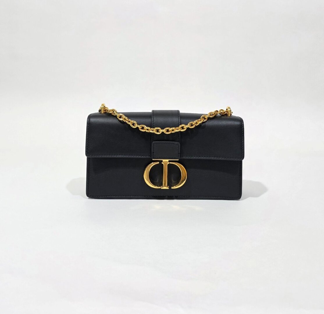 Dior West 30 Montaigne Black Bag